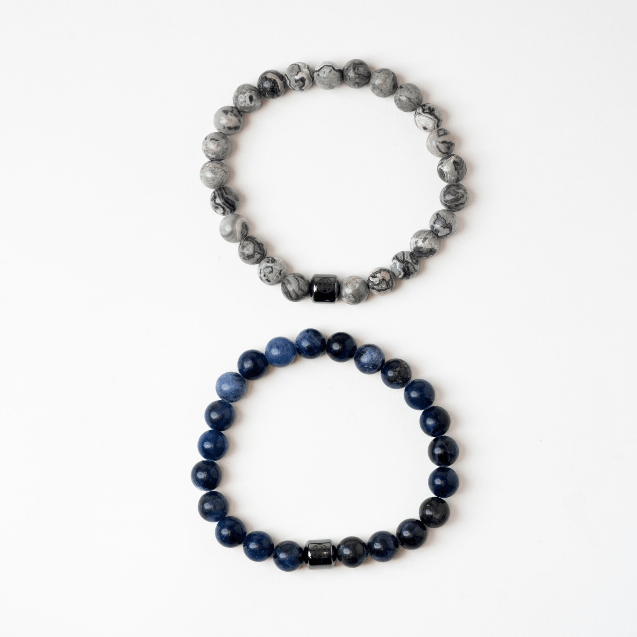 Blå & Grå Marmor Armband - Limited Edition - Rovior