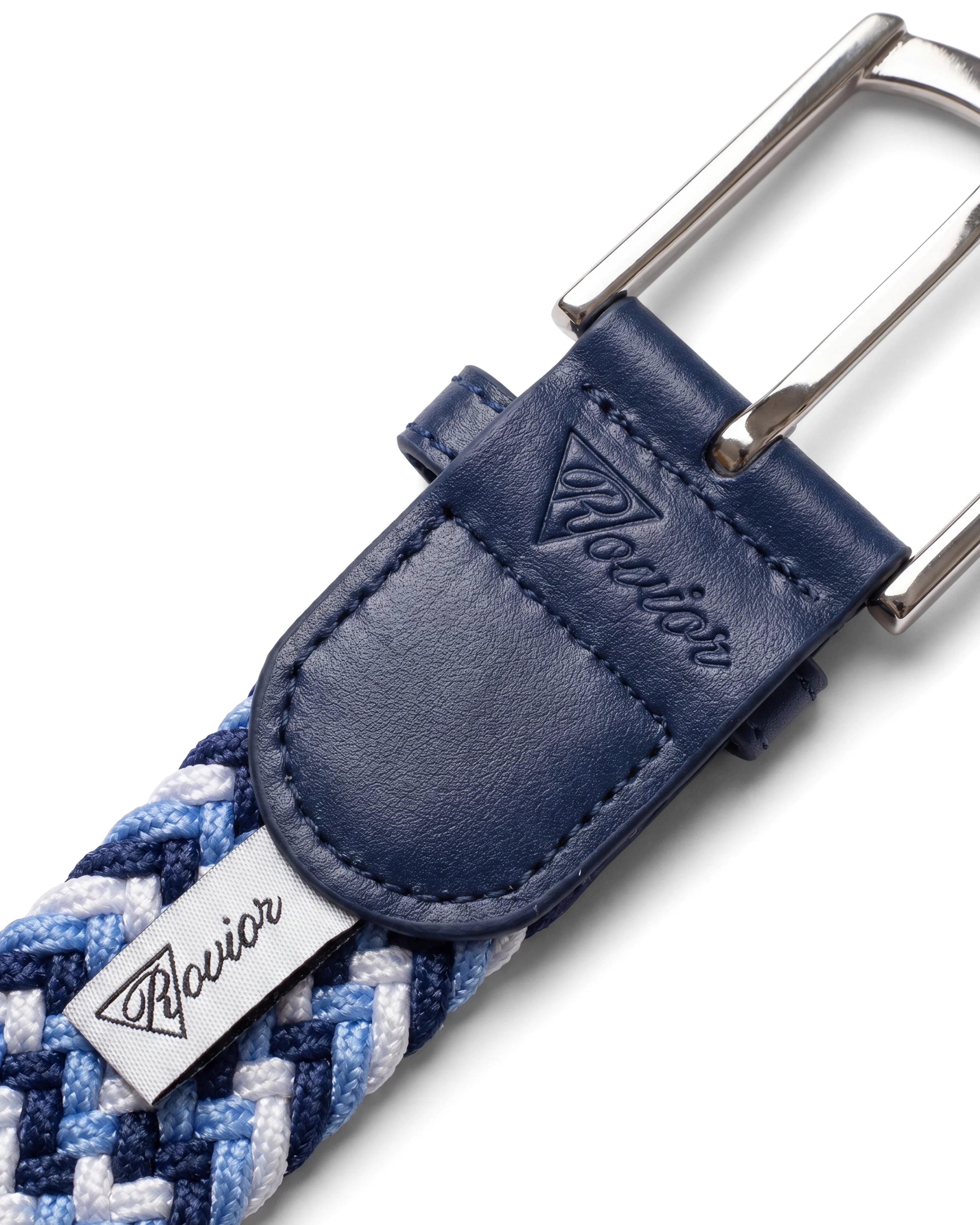 Braided Belt - Grey & White
