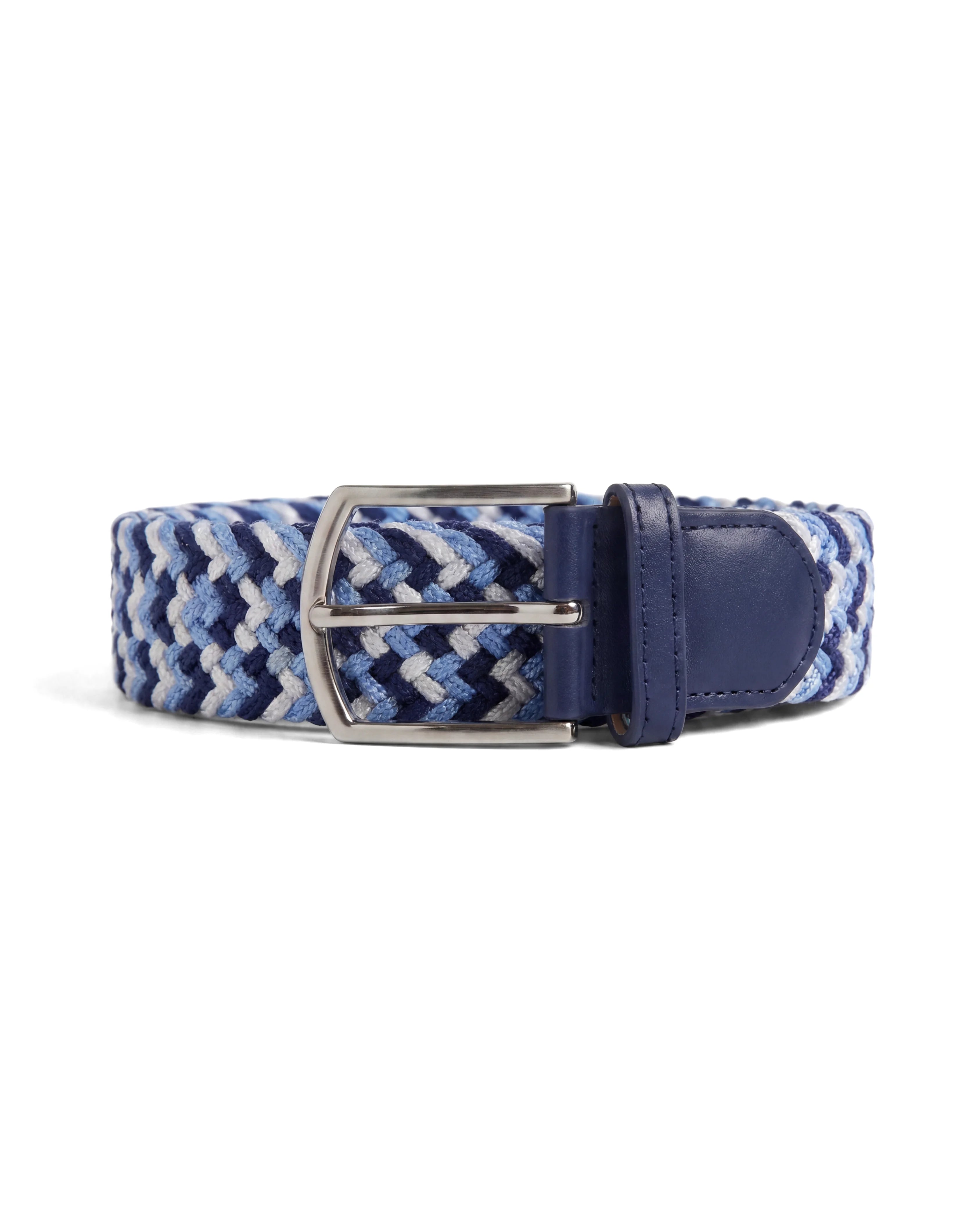 Braided Belt - Grey & White