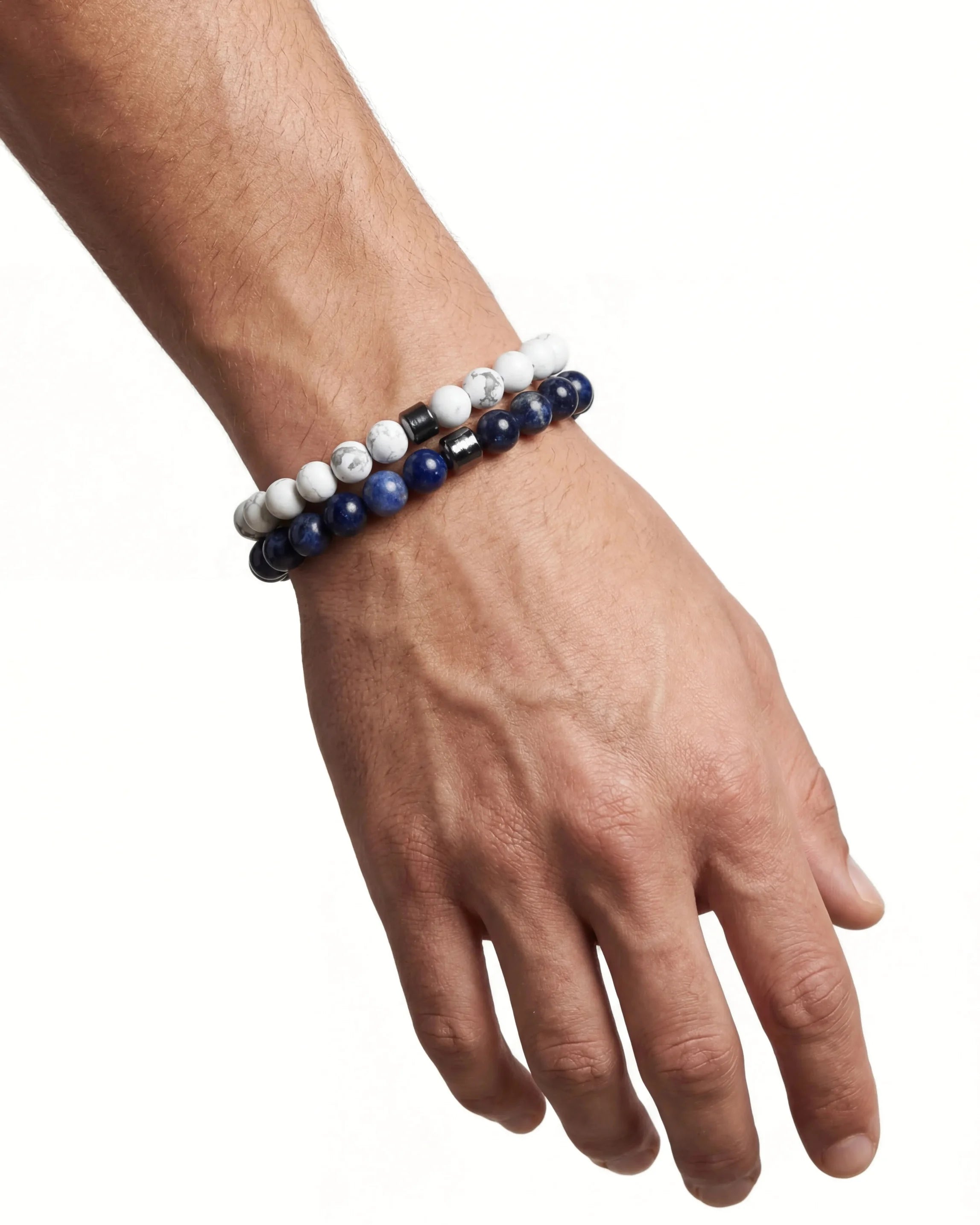 Marble Bracelet - Blue & White