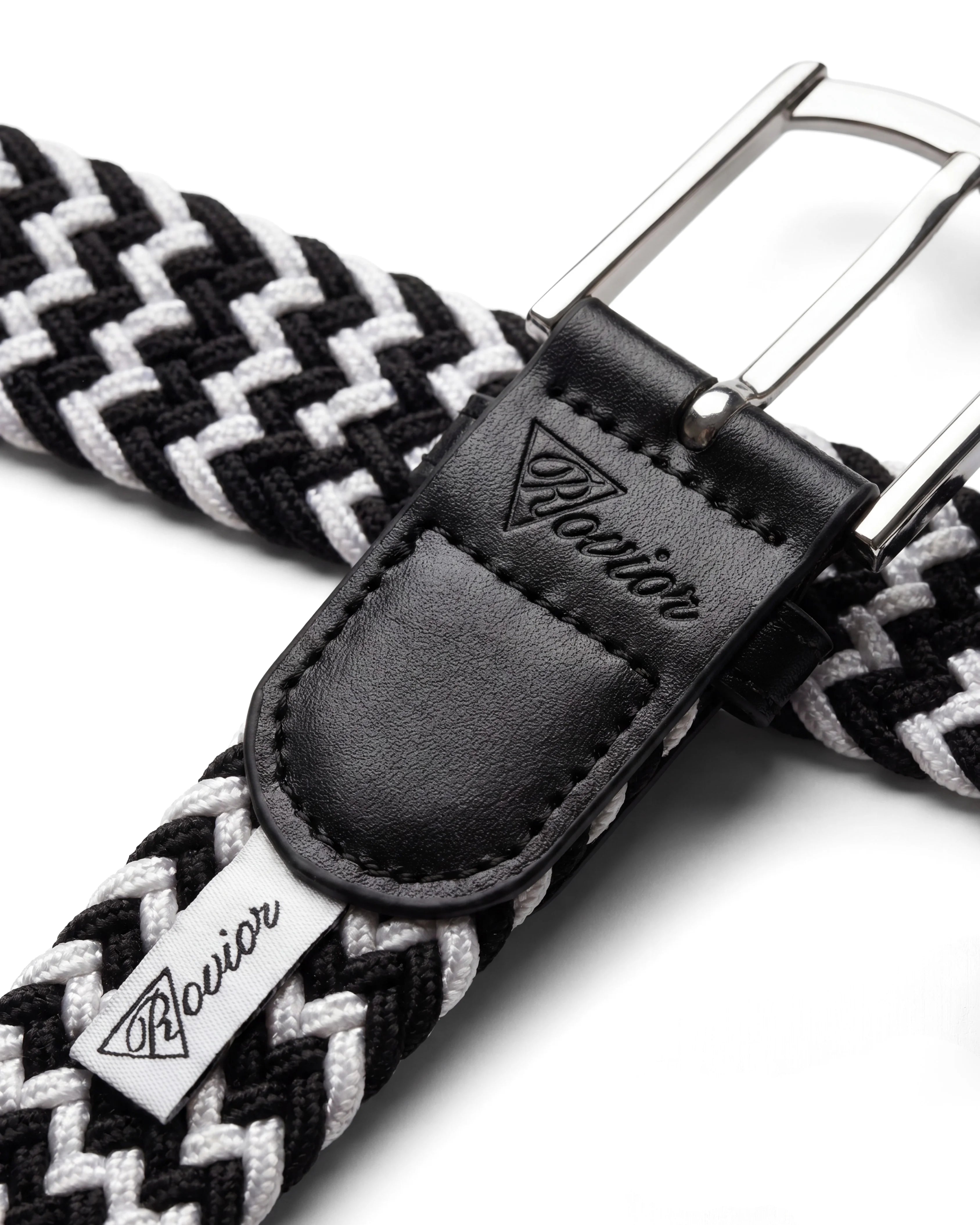 Braided Belt - Grey & White