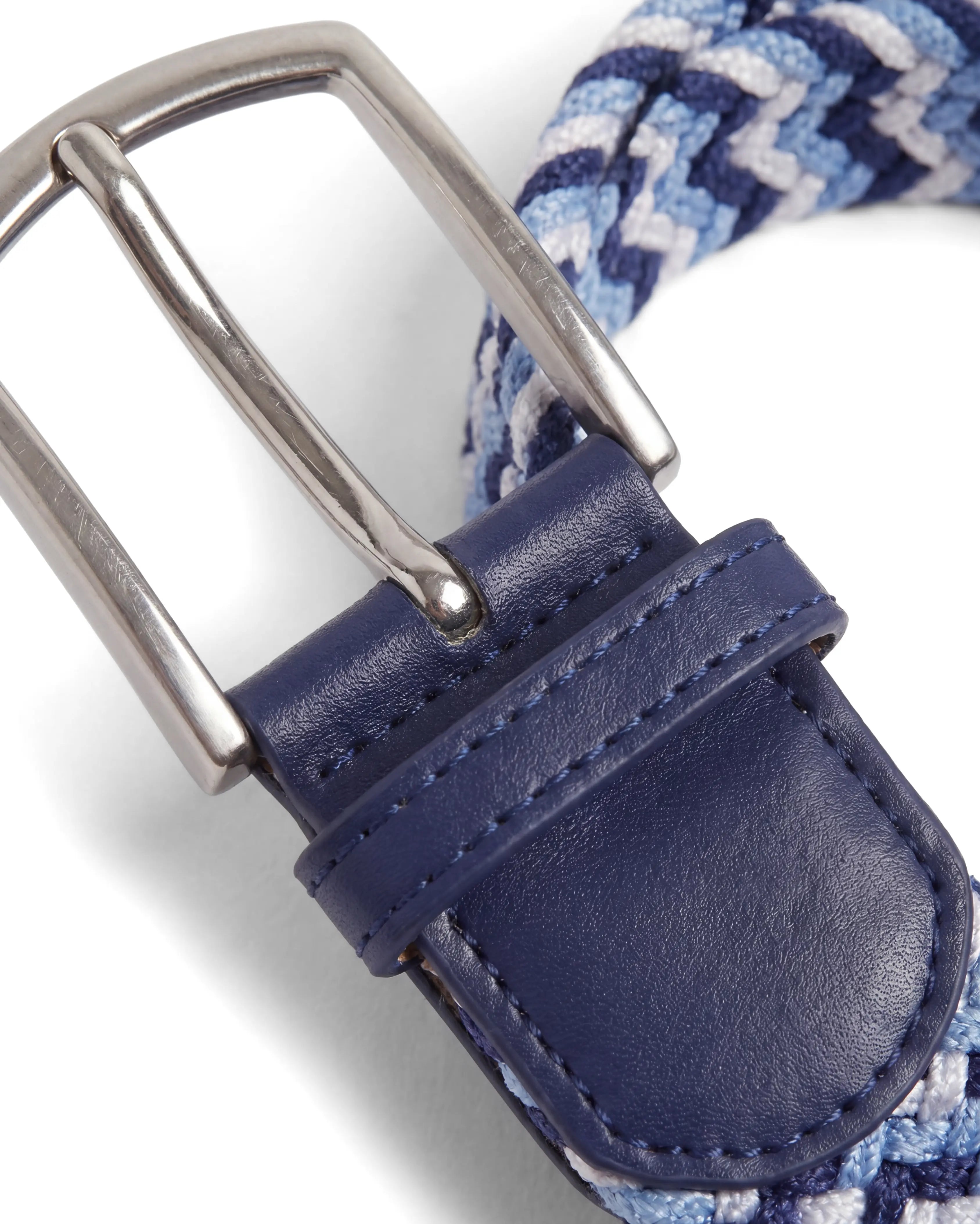 Braided Belt - Grey & White