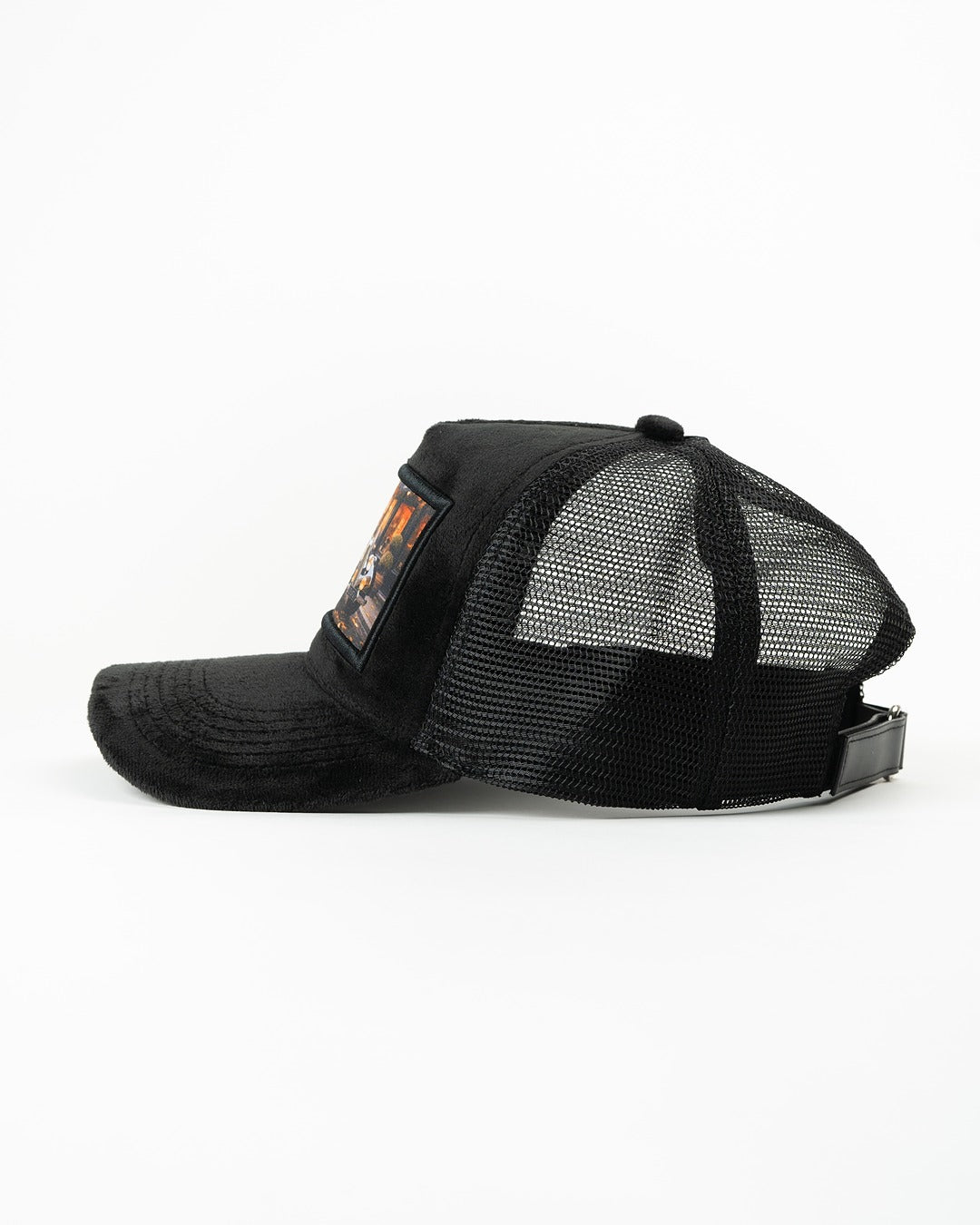 Car Velvet Cap - Black