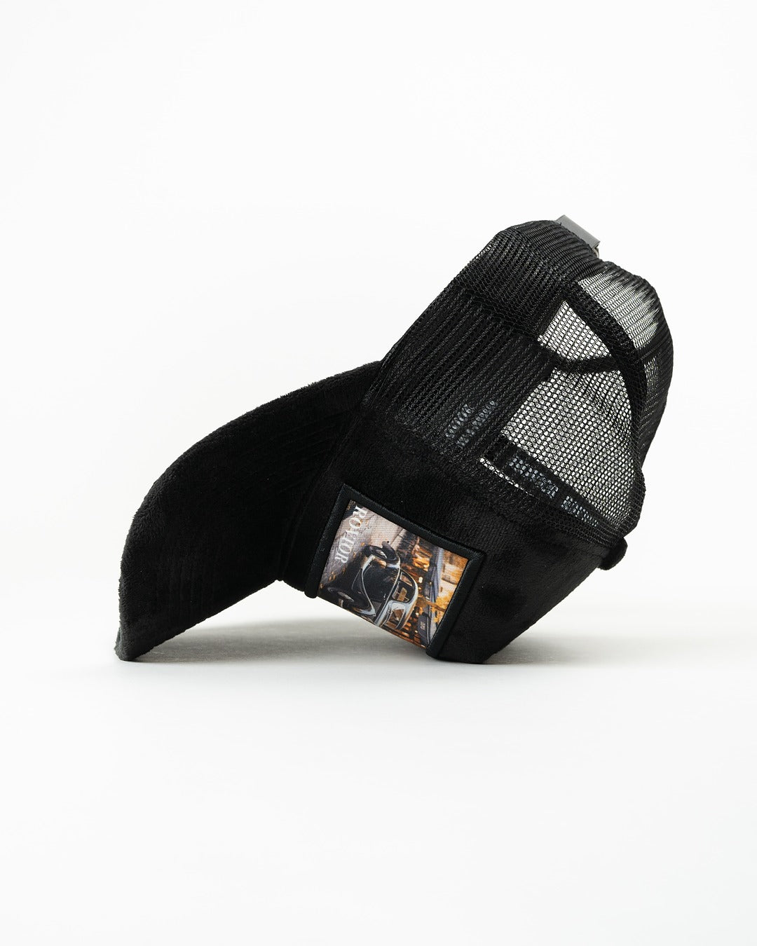 Car Velvet Cap - Black