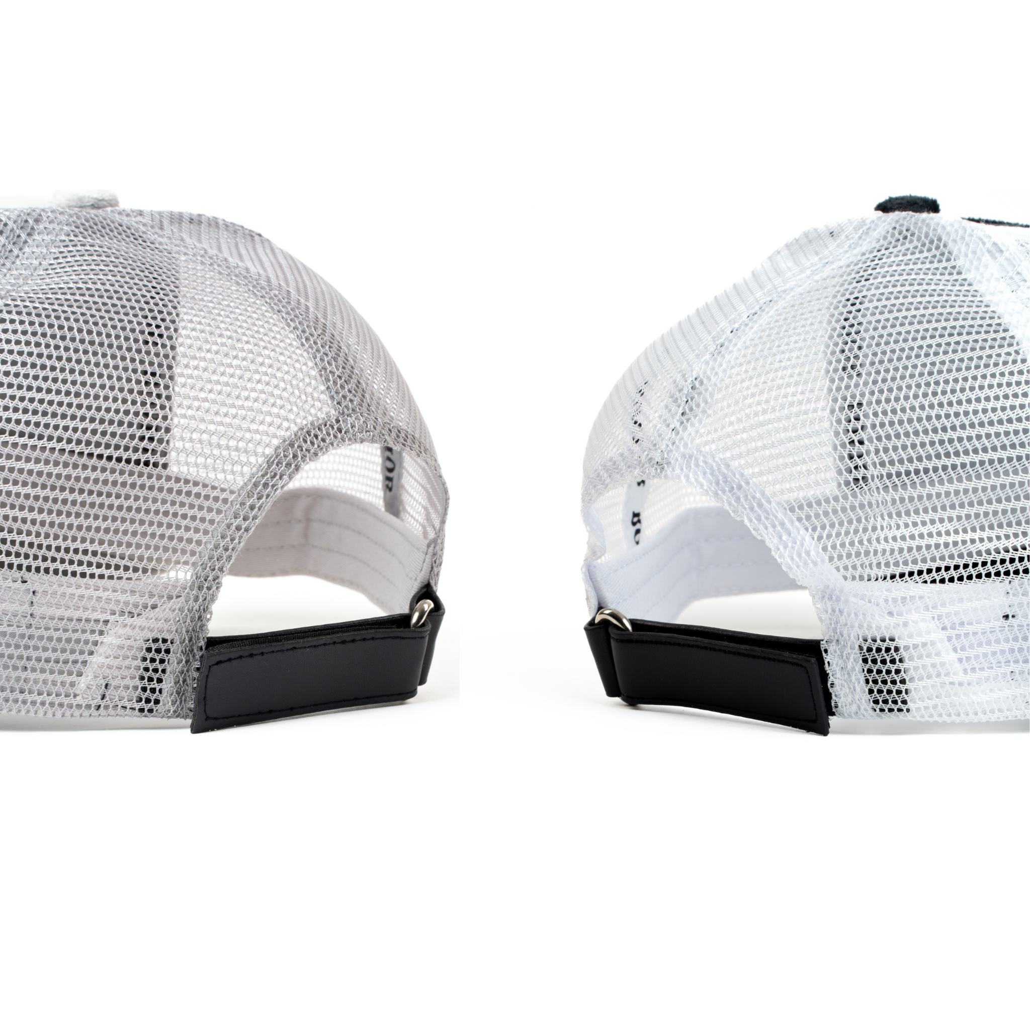 Paris Velvet Caps - Grey & Black/White